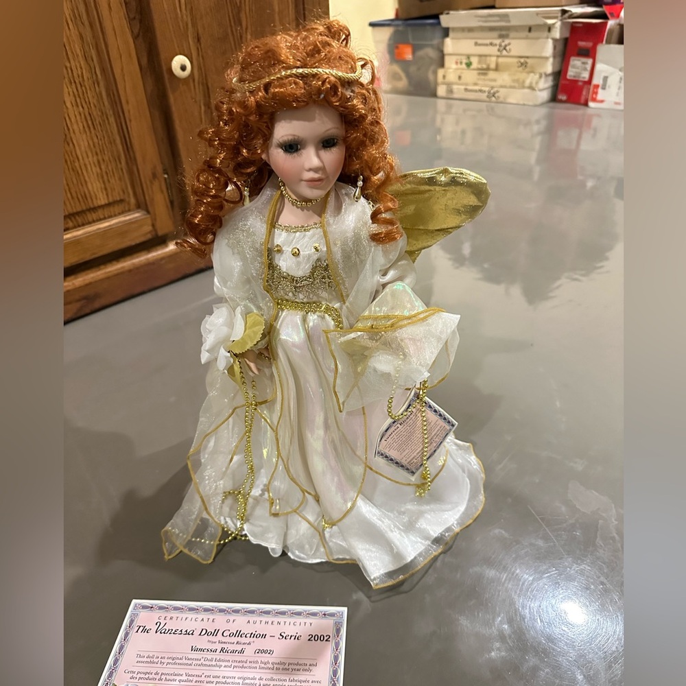 Vanessa Porcelain Angel Doll - The Vanessa Doll Collection - Series 2002